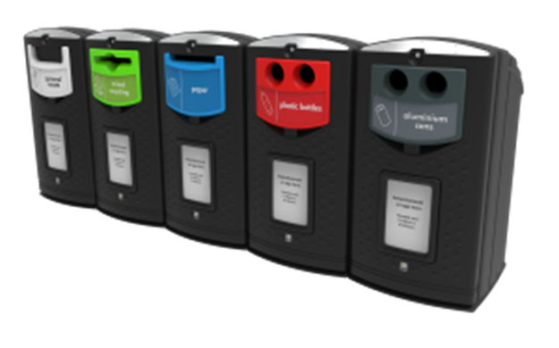 Plastic recycling bins - Recycling bin Envirobank 240-320