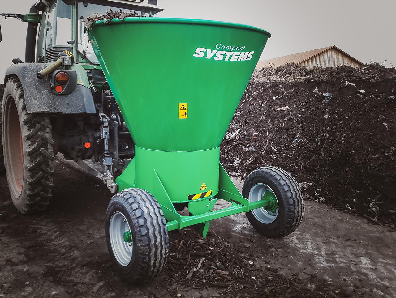 Trench cleaner / chip dispenser – Composting Equipment