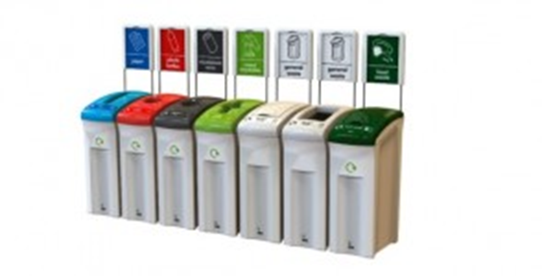 Plastic recycling bins - Recycling bin Envirobin Midi